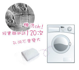 通過美國IBT實驗室專業的洗滌測試流程輕洗120次後檢測